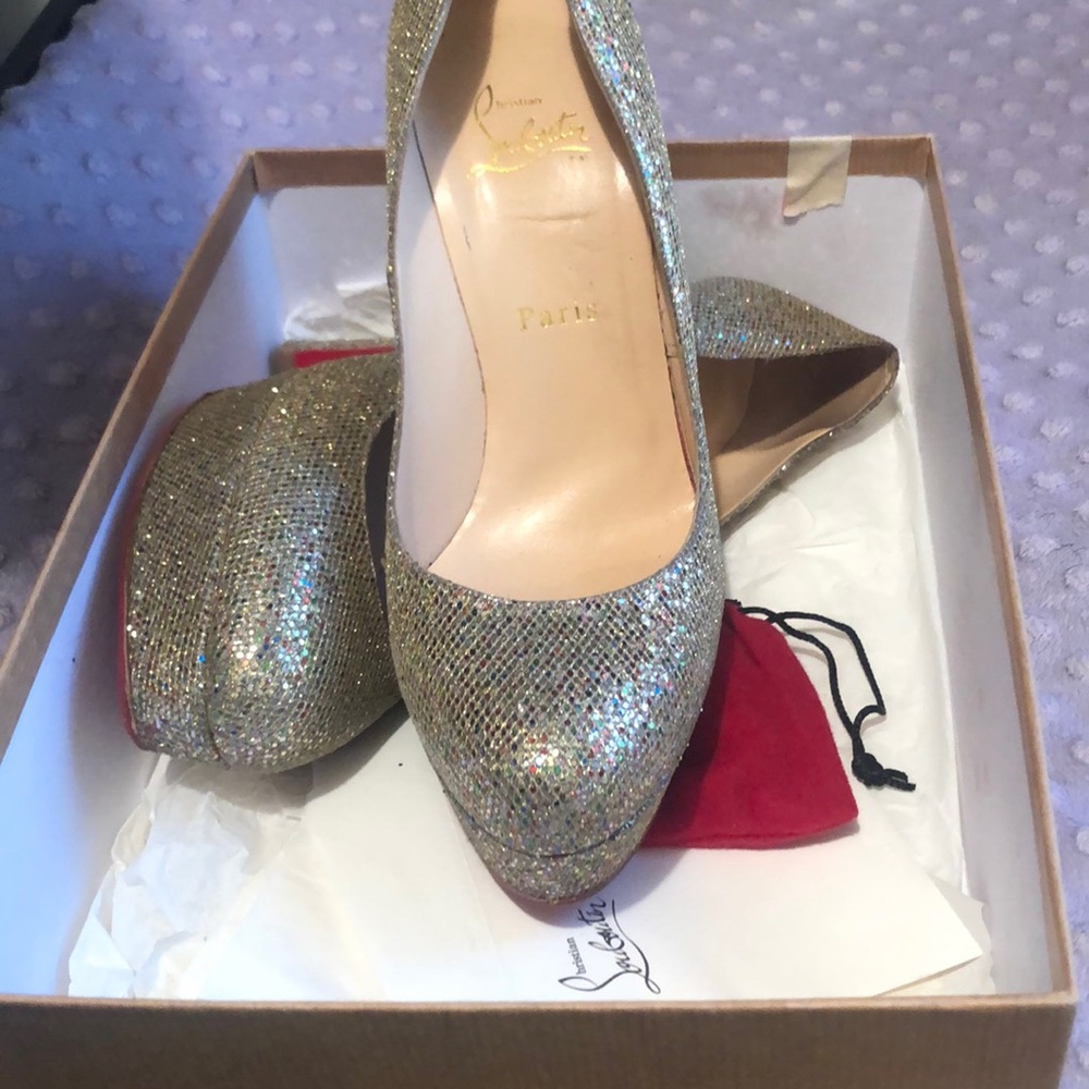 Glitter 'Bibi" Louboutins